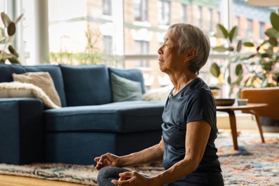 Woman doing yoga